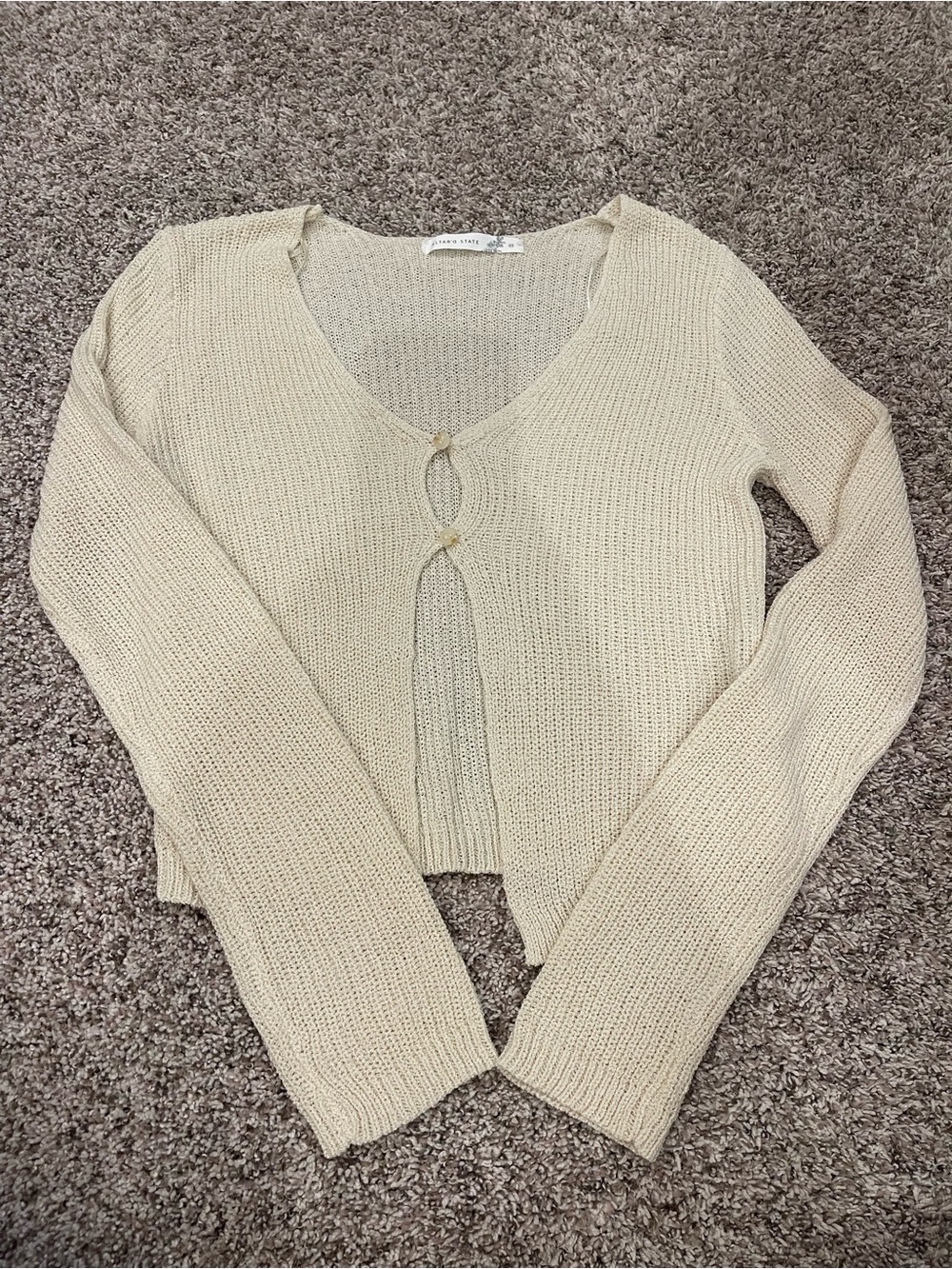Altar’d State Cream Cardigan Size Medium